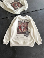 Bisiklet Yaka Baskılı SweatShirt - Görsel 2