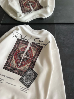 Bisiklet Yaka Baskılı SweatShirt - Görsel 3