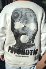 Kışlık Bisiklet Yaka Baskılı SweatShirt - Görsel 2