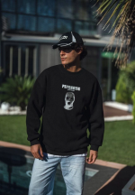 Kışlık Bisiklet Yaka Baskılı SweatShirt - Görsel 2