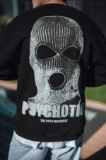Kışlık Bisiklet Yaka Baskılı SweatShirt - Görsel 3