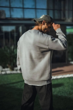 Kışlık Bisiklet Yaka Üç İplik Basic SweatShirt - Görsel 4