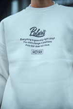 Kışlık Bisiklet Yaka Ön Ve Arka Baskılı SweatShirt - Görsel 2