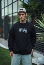 Üç İplik Bisiklet Yaka Baskılı SweatShirt - Görsel 2