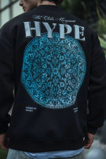 Üç İplik Bisiklet Yaka Baskılı SweatShirt - Görsel 3