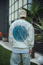 Üç İplik Bisiklet Yaka Baskılı SweatShirt - Görsel 2