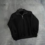 Erkek Yarım Fermuarlı Üç İplik Sweatshirt - Görsel 2