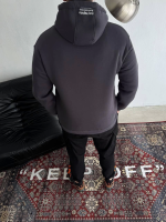 Üç İplik Kapşonlu Baskılı SweatShirt - Görsel 3