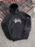 Üç İplik Kapşonlu Baskılı SweatShirt - Görsel 4