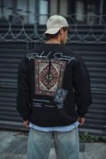 Uzun Kol Bisiklet Yaka Baskılı SweatShirt - Görsel 3