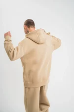 Unisex Double Oversize Kapşonlu Basic SweatShirt - Görsel 4