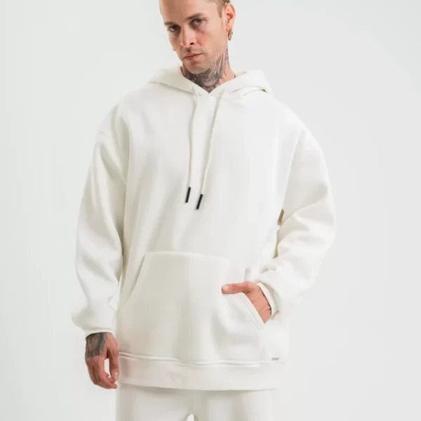 Unisex Double Oversize Kapşonlu Basic SweatShirt