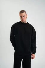 Uzun Kol Bisiklet Yaka Basic SweatShirt - Görsel 2