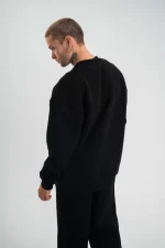 Uzun Kol Bisiklet Yaka Basic SweatShirt - Görsel 3
