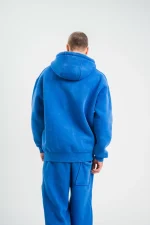 Unisex Double Oversize Kapşonlu Yıkamalı SweatShirt - Görsel 2