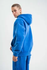 Unisex Double Oversize Kapşonlu Yıkamalı SweatShirt - Görsel 3