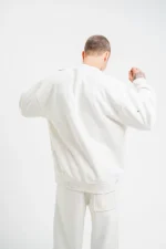 Unisex Uzun Kol Bisiklet Yaka Yıkamalı SweatShirt - Görsel 2