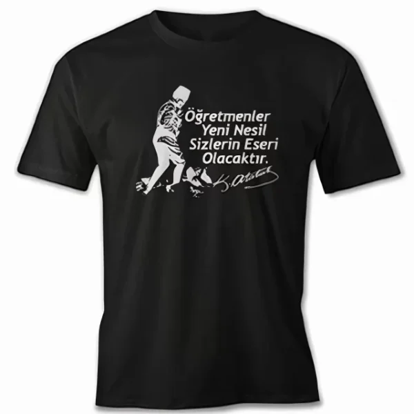 24 Kasım Öğretmenler Baskılı T-shirt