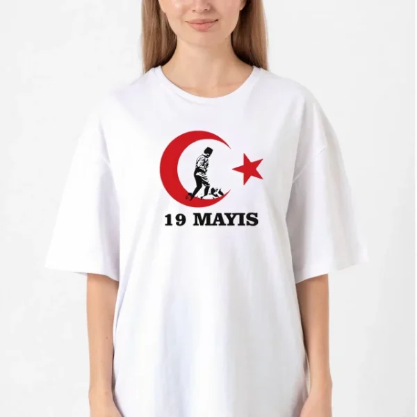 19 Mayıs 20/1 Baskılı T-shirt