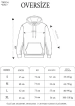 Unisex Uzun Kol Kapşonlu Yıkamalı Nakışlı SweatShirt - Görsel 2