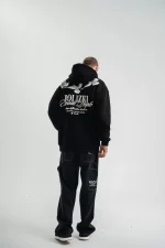 Unisex Uzun Kol Bisiklet Yaka Yıkamalı SweatShirt - Görsel 4