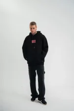 POLIZEI Premium Kalite Unisex Kapşonlu Dijital Patchli SweatShirt - Görsel 3