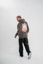 POLIZEI Premium Kalite Kapşonlu Dijital Patchli SweatShirt - Görsel 2