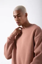 Unisex Biskilet Yaka Üç İplik SweatShirt - Görsel 2