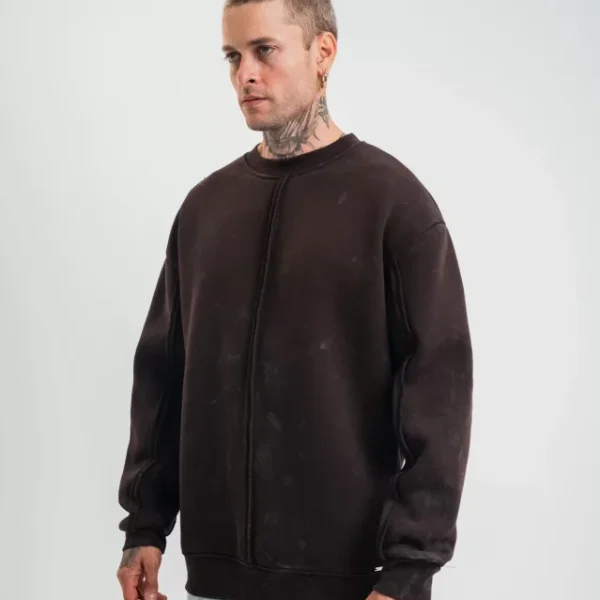 POLIZEI Premium Kalite Bisiklet Yaka Yıkamalı SweatShirt