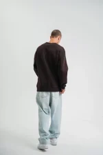 POLIZEI Premium Kalite Bisiklet Yaka Yıkamalı SweatShirt - Görsel 2