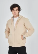 Unisex Tam Fermuarlı Kapşonlu  SweatShirt - Görsel 2