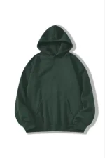 3 İplik Pamuklu Unisex Kapşonlu Sweetshirt