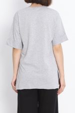 Büyük Beden Duble Kol Tişört Gri - Görsel 9