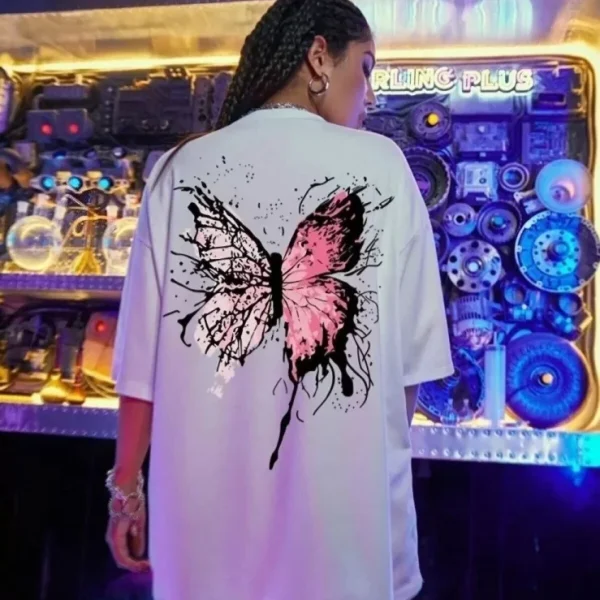 Unisex Baskılı Oversize T-Shirt