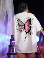 Unisex Baskılı Oversize T-Shirt - Görsel 3