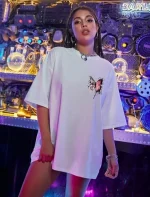 Unisex Baskılı Oversize T-Shirt - Görsel 4