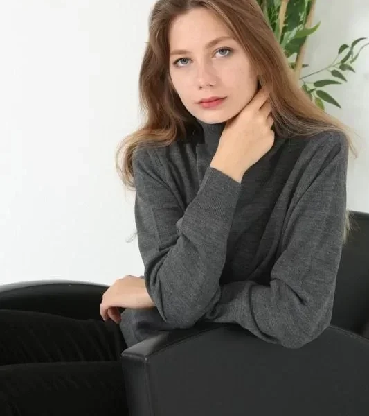 Unisex Tam Boğazlı Balıkçı Yaka Dokuma Triko