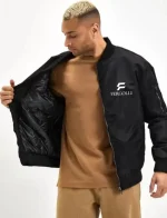Unisex Uzun Kol Baskılı Bomber Ceket - Görsel 3