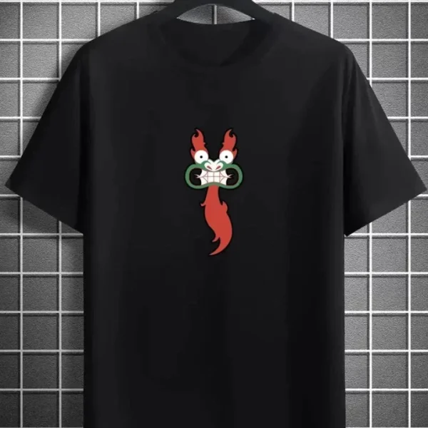 Unisex Bisiklet Yaka Baskılı Oversize T-Shirt