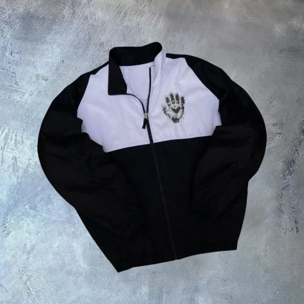 Unisex Uzun Kollu Paraşüt Kumaş Rüzgarlik