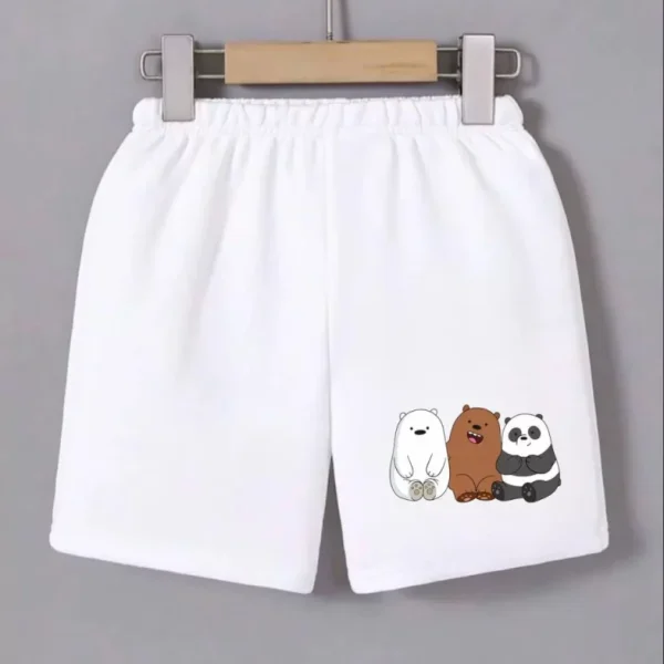 Beli Lastikli Baskılı Mini Şort