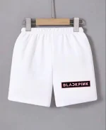 Beli Lastikli Baskılı Mini Şort