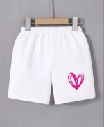 Beli Lastikli Baskılı Mini Şort