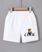 Beli Lastikli Baskılı Mini Şort