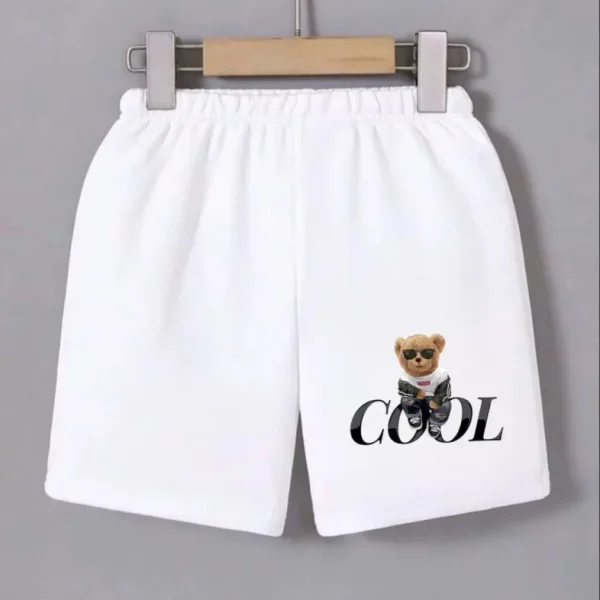 Beli Lastikli Baskılı Mini Şort
