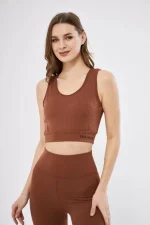 Fitilli Baskılı Crop - Görsel 2