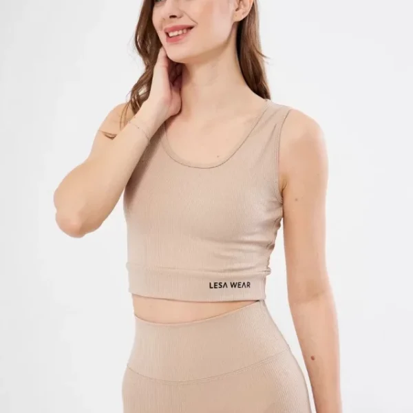 Fitilli Baskılı Crop