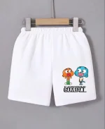 Beli Lastikli Baskılı Mini Şort