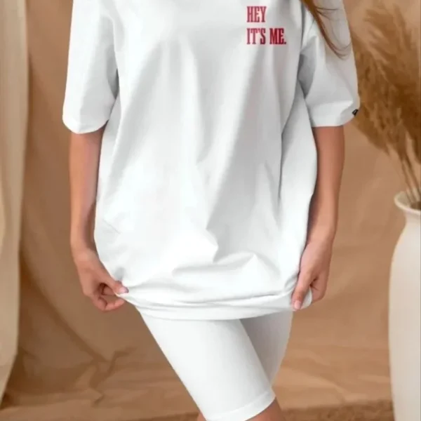 Unisex Baskılı Oversize T-Shirt