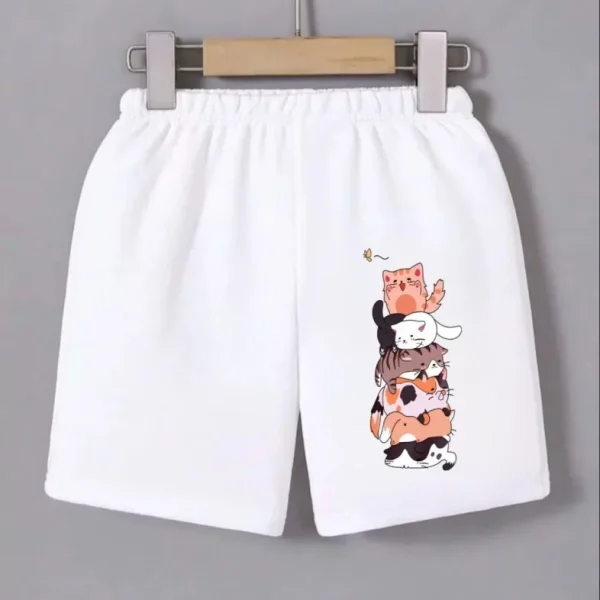 Beli Lastikli Baskılı Mini Şort